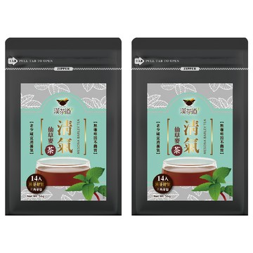 漢茶道 漢方草本茶包 四號 清氣仙草麥茶  4g  14包  2袋