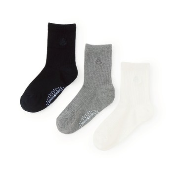 petit main 品牌旗艦店  刺繡徽章中筒襪 【日本直接出貨】