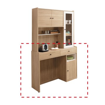 【H&D東稻家居】餐櫃下座4尺/收納櫃(THY2-04857)