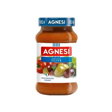 AGNESI 義大利 番茄橄欖麵醬  精選成熟番茄  橄欖油搭配  400g  1罐