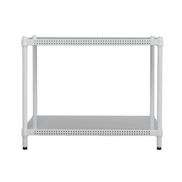 【dayneeds】極致美學75x45x60公分二層烤白沖孔層架