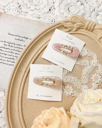 MS accessories | 乾花鏤空配色髪夾