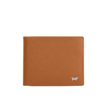 BRAUN BUFFEL HOMME-M紳士系列 8卡中間翻零錢袋短夾-杏仁巧克力色/BF306-318-SAL