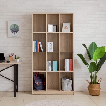 TZUMii 經典日式十二格大書櫃 十二層櫃 收納櫃 置物櫃 展示櫃 儲藏櫃 180公分高