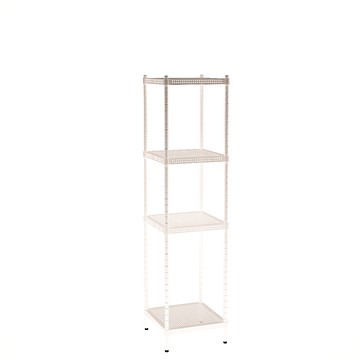 [客尊屋]粗管/沖孔/45x45x180hcm 白騎士沖孔 四層架白騎士