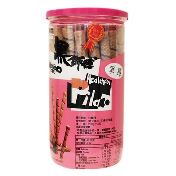 黑師傅 捲心酥 草莓口味  200g  1罐