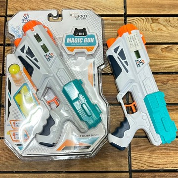 [沐沐屋] 2合1 射擊水槍兩用玩具槍 玩具軟彈槍 安全軟彈槍 水槍 -