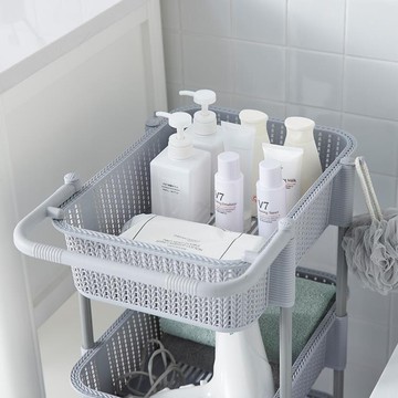 收納籃廚房多層收納筐落地置物架塑料果蔬收納架【夏沐生活】