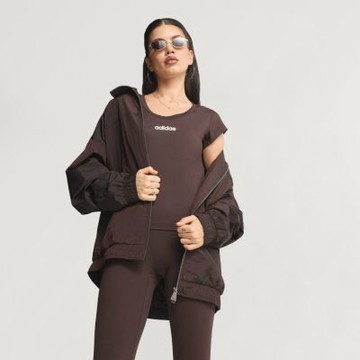adidas 愛迪達 短袖上衣 女 Q1 HYG BABY TEE 咖啡 JX1867