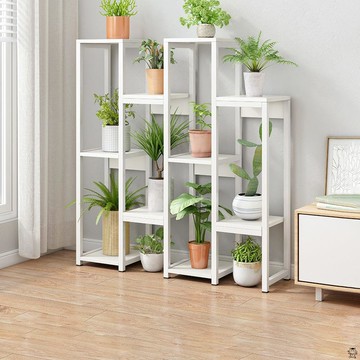 電視柜旁邊的花架沙發邊陽臺客廳落地式現代簡約置物架多層省空間