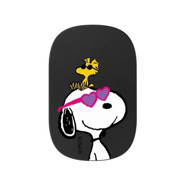 固架 MAX- MagSafe 兼容 黑 - 史努比 Snoopy - 墨鏡酷照