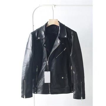 美式高階感！重工水洗PU皮！外貿男裝春秋時尚翻領皮衣夾克外套潮