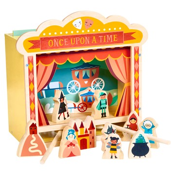 Mentari 奇幻劇場故事組 MT7313，適用年齡：3歲以上，主要材質：橡膠木  1組