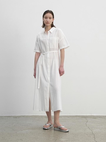 Essential Cooling Overfit Dress_White