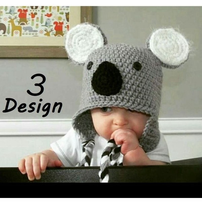 子供用 帽子 ニット帽 ニットキャップ コアラ パンダ キツネ アニマル 動物 耳付き 耳あて 三つ編み 防寒 寒さ対策 暖かい あったかい 可愛い 通販 Lineポイント最大get Lineショッピング