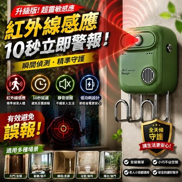 品質優選 提示器 出门提醒器 智能提醒 自訂錄音 老人防忘带钥匙 居家外出不在丟三落四 紅外感應 智能语音家用提示器