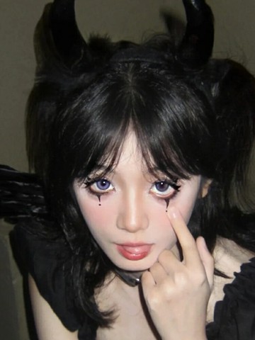 cosplay小惡魔發箍牛魔王頭飾2024萬聖節牛角發箍道具小魔頭箍ins【淘夢屋】