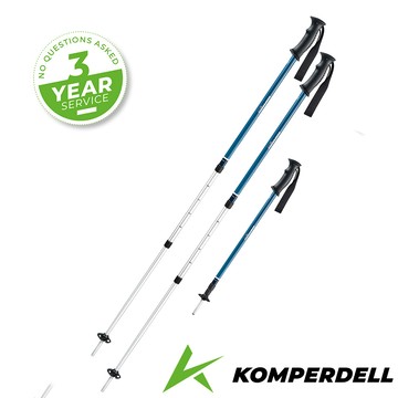 【Komperdell 奧地利】鋁合金旋轉登山杖(1742339310-S藍/健行登山/單支入)