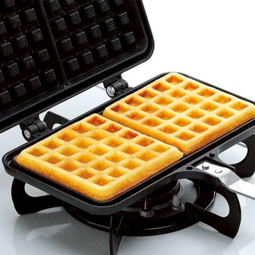 (特價) 日本珍珠金屬 格子鬆餅烤鍋/烤盤