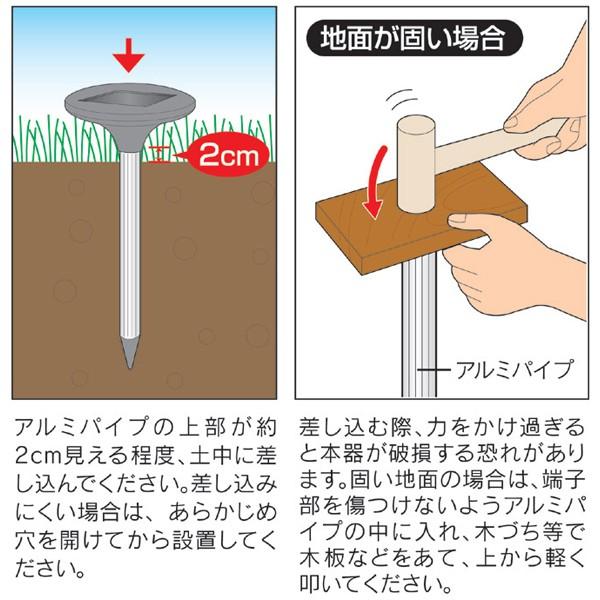 セーブ・インダストリー ソーラー式 モグラ撃退器DX もぐら対策 退治