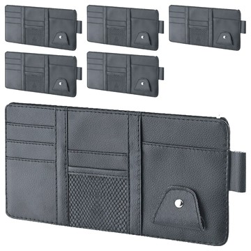 小麥購物 遮陽板收納袋 29 x 14.7cm 105g  黑色  6個