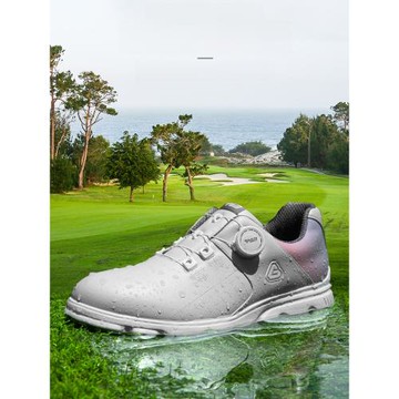 PGM高爾夫球鞋男士真皮防水防側滑鞋釘旋鈕鞋帶男士運動球鞋秋冬