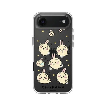 iPhone Air Clear Case（相機按鈕） 透明 - 吉伊卡哇Chiikawa - 兔兔跳來跳去