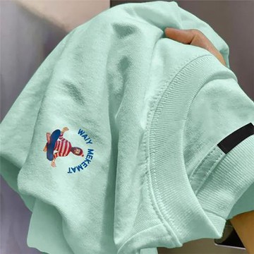 海外訂單尾貨~剪標撤回美式潮牌純棉短袖T恤男女夏季情侶半袖上衣