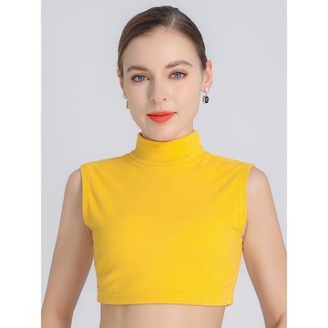 假領子女百搭假領高檔德絨保暖半高領秋冬季新款內搭裝飾領上衣厚