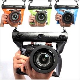 下潛20米高清單反相機防水袋帶套潛水用品必備指式快門-7601001