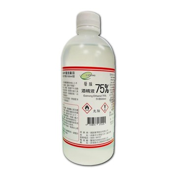 【醫強】75%酒精液 500ml*6瓶組