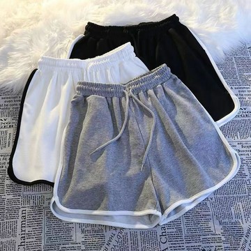 100kg大尺碼短褲 運動短褲家居服女夏慵懶風跑步褲睡褲女小個子女晨跑洋氣三分