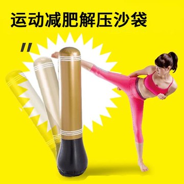 利快德國進口解壓拳擊沙袋充氣式運動拳擊柱練習跆拳道發泄沙包