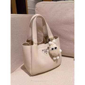 時尚小眾水桶包質感手提包包女2025新款流行菜籃子百搭單肩斜挎包