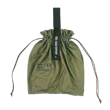 POST GENERAL 超輕量尼龍收納束口提袋 重量: 61g  300 x 350mm  橄欖綠