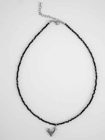 Beaded Heart Necklace (DDA0051)