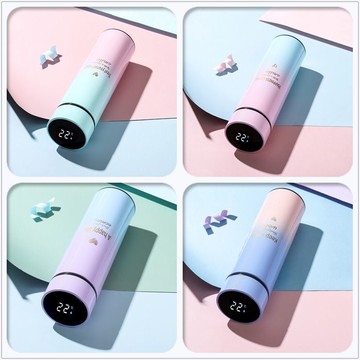 特惠🚀🚀✨智能測溫保溫杯 帶茶隔辦公室高檔泡茶杯 不銹鋼內膽學生便攜喝水杯
