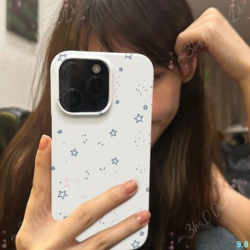 簡約星星iPhone15ProMax手機殼款13創意12高顏值11蘋果14軟殼XR女