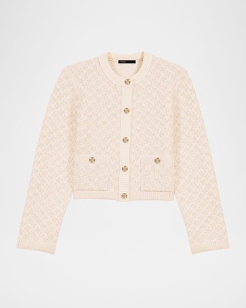 Musselina Cropped Cardigan