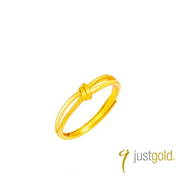 【Just Gold 鎮金店】結緣 黃金戒指 (網路限定)