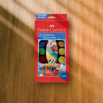 Faber-Castell 21 色水彩餅(原廠正貨)