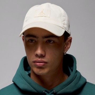 【NIKE】J CLUB CAP US CB FLT PATCH 帽子 棒球帽 米白 FD5181-133