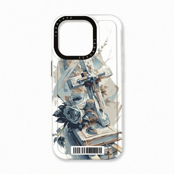 iPhone 16 Pro 殼 TRON IPhone 16 Pro 十字架水彩  載具 太空殼 透黑款 手機殼