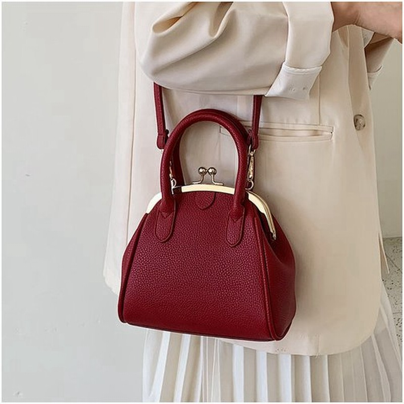 バッグ レディース 秋 フェミニン 5色 フェイクレザー ハンドバッグ ショルダーバッグ 2way ミニサイズ ミニバッグ ミニショルダー がま口 ガマ口 がま口バッグ 通販 Lineポイント最大0 5 Get Lineショッピング