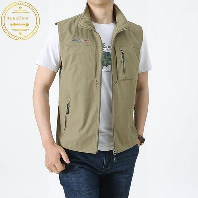 ベストメンズ多機能ベストメンズベストお釣りベスト速乾アウトドアベスト作業服カメラマン登山ミリタリー撮影用スポーツベスト春秋