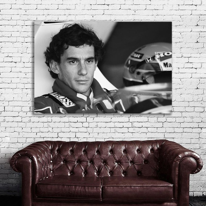 Ayrton Senna アイルトン・セナ 特大 ポスター 約150x100cm 海外 F1