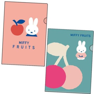 小禮堂 Miffy 米飛兔 A4 L型 文件夾 (水果款)