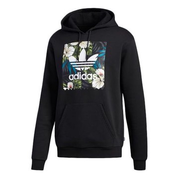 Adidas originals Adifloral Hoody Sweatshirt For Men Black