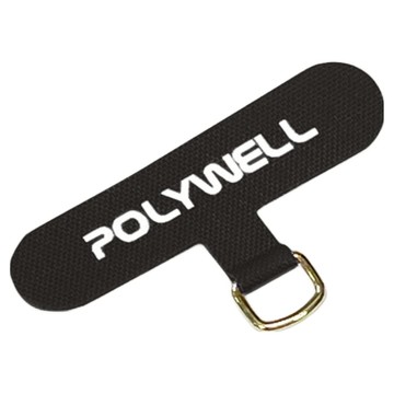 POLYWELL 寶利威爾 手機掛繩夾片 穩固耐用 安裝快速 自由搭配各式手機殼和手機掛繩片 PW15-T65-0201  黑色  1個