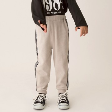 petit main 品牌旗艦店 童裝 側邊線條錐形長褲【BR】 【日本直接出貨】